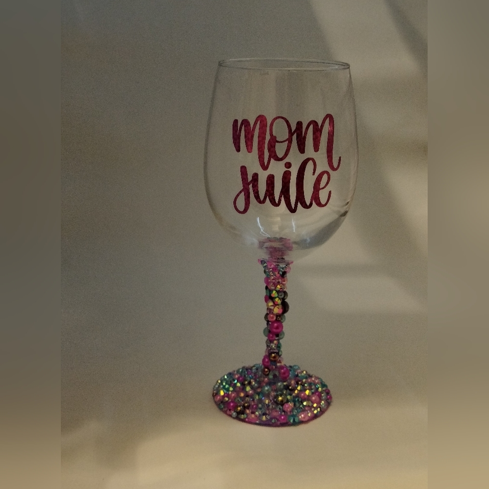 Custom wine glass